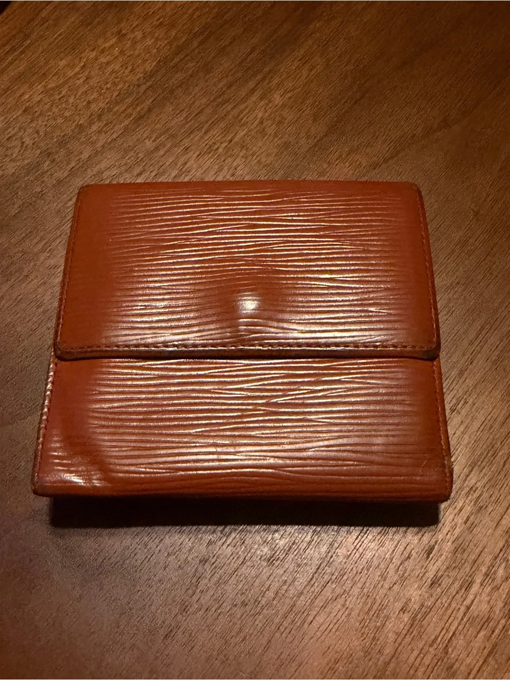 Louis Vuitton Tan Epi Leather Card Holder Wallet
